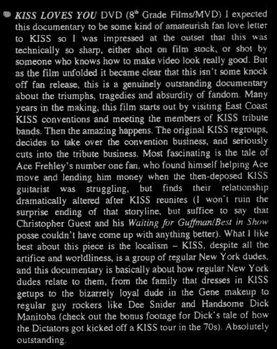 KISS LOVES YOU a film by Jim Heneghan ROCKTOBER Review